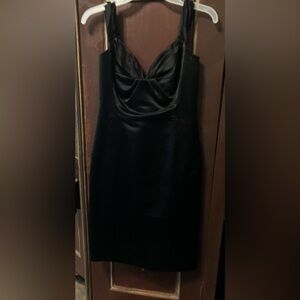 Milly Satin Black Dress